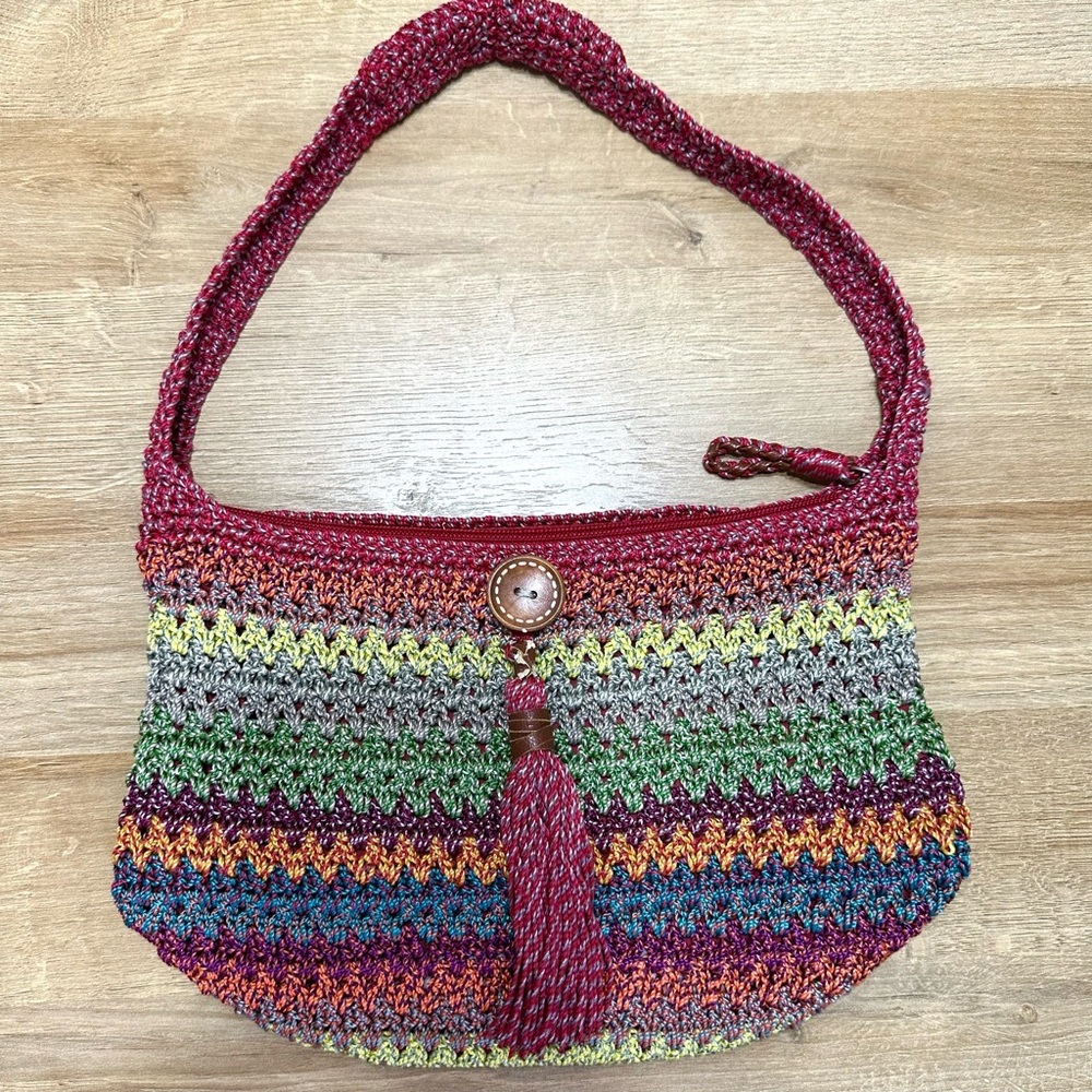 The Sak Multi-colored Stripe Shoulder Handbag